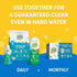 Lemi Shine Dish Detergent Booster, 1.5 Pound, Pack of 2 - Hard Water Stain Remover, Multi-Use