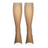 NuVein Sheer Compression Stockings, 15-20 mmHg Support, Knee High, Open Toe, Medium Denier, Beige, Medium