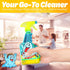 PeerBasics Gunk Getter - Spray Bottle with Microfiber Cap - All Purpose Cleaner 16oz - Lemon (2 Pack)