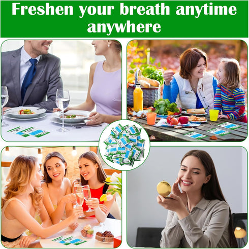200 Pcs Denture Cleaning Wipes - Refreshes Gums, Deep Cleaning Wipes for Denture Adhesive, Food Debris, Stains