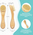 BFWood Laundry Stain Brush, Natural Soft Boar Bristle for Scrubbing Tough Stains on Delicate Fabrics