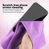 HOMEXCEL Microfiber Cleaning Cloths - 6 PK, Lint-Free, Reusable, Purple, 16x14" for Glass, Windows, Mirrors