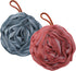 Toplive Shower Loofah Bath Sponge, Dark Green and Wine Red Exfoliating Mesh Pouf