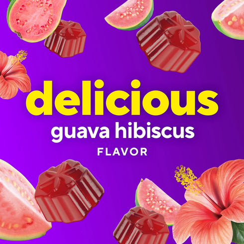 Gummy 30 60 Count Vitafusion Iron Vitamin Supplement, Supports Red Blood Cell Production*, Guava Hibiscus Flavor