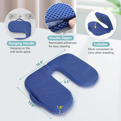 Tailbone Hemorrhoid Donut Pillow for Pain, Sciatica Pain Relief Butt Pillow, Pressure Sore Relief Seat Cushion