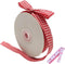 Red and White Gingham Ribbon, 5/8" x 25Yd Roll, Picnic Craft Red Buffalo Ribbon for Hair Accessories and Gift Wrapping