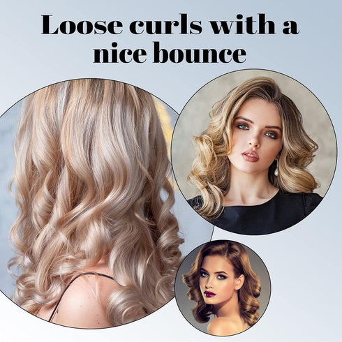 Jumbo Foam Sponge Hair Roller, Soft Sleeping Rollers for Curvy Wavy Hairstyle, Curling Hair Styling Tools, 24 Pieces
