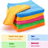 Microfiber Cleaning Cloth, 6"x6" Rags, Reasonable Kitchen Towels, 30 Pcs in Green, Blue, Yellow, Pink, Orange