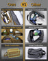 TACTICISM Toiletry Bag for Men, Dry Wet Separate Travel Bag, Tactical Molle Dopp Kit for Large Capacity Travel