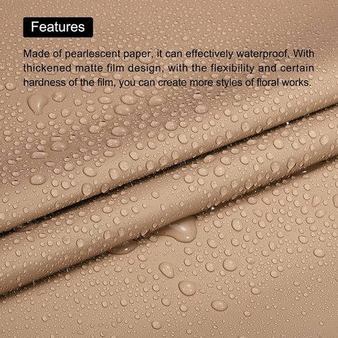MECCANIXITY 20 Pcs Flower Wrapping Paper 22.8x22.8 Inch Waterproof Florists Wrapping Paper for DIY Crafts, Gift