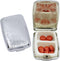 Set of 2 Etched Rectangular Pocket Purse Pill Box & Organizer with Dual Compartments (Victorian)
