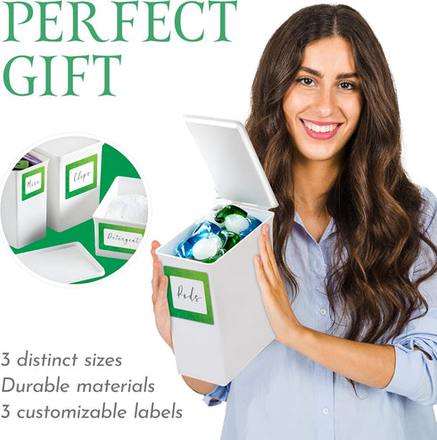 MoniquE Store Set Laundry Detergent Dispenser , Laundry Detergent Container , Detergent Dispenser Resistant