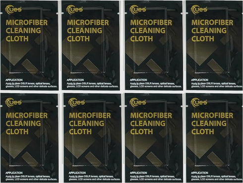 UES (8pcs 15cm 15cm) Lint Free Superfine Microfiber Cloth for Cleaning Lens, Phone Screen, Laptop, Eye Glasses, Tablet