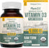 Organic Vitamin D3 5,000 IU - 60 Capsules, 100% Whole Food & Plant-Based, Vegan, Enhanced with Prebiotic & Superfood