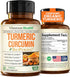 Turmeric Curcumin with Black Pepper Extract & Organic Turmeric, 60 Curcuma Capsules for Joint Support