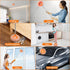 LPABY 360 5 78 Inch Rotatable Adjustable Wall Mop with Mop Heads, Wall Cleaner for Floor, Ceiling & Baseboard