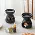 Set 2, ComSaf Essential Oil Burner Wax Melt Burners of Aromatherapy Aroma Burner Ceramic Oil Diffuser Candle Tealight