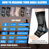NEENCA Ankle Brace for Pain Relief, 2 Pack Compression Sleeves for Achilles Tendonitis & Joint Pain