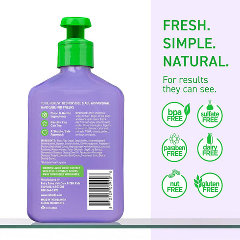 TBH Teen & Kids Conditioner, Lightweight Hydrating Hair Conditioner for All Hair Types - 12 oz