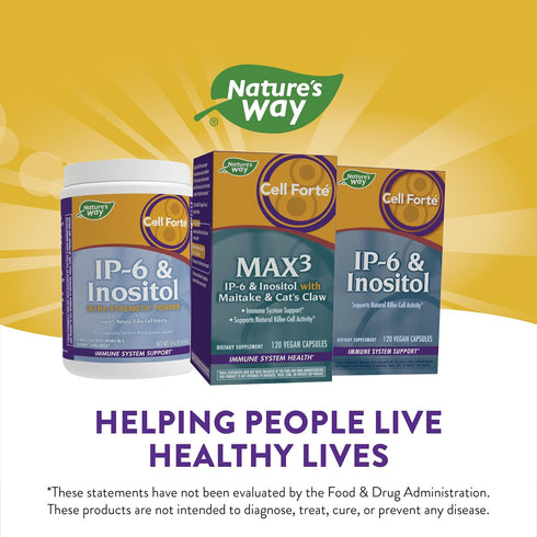 Cell Forté MAX3 IP-6 & Inositol Immune Support Capsules, 120 ct