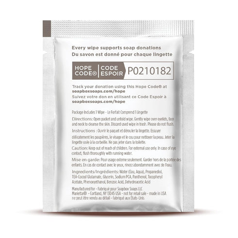 Soapbox Fragrance-Free Makeup Remover Wipes, Gentle Facial Cleansing Wipes for Eye Makeup, 50 Count