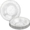 Glitter Silver Premium Plastic Round Dessert Bowl, 5 oz (12 Packs of 10), Elegant Durable for Events
