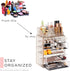 Sorbus Clear Cosmetic Makeup Organizer, Spacious Case & Display for Makeup and Jewelry (Glitter, 3 Large, 4 Small
