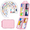 Shiritany Travel Pill Organizer with 189 Medicine Labels & Stickers - 7 Day