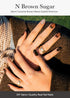 ohora Semi Cured Gel Nail Strips (N Brown Sugar), Brown Marble, Works with Any UV/LED Lamps, Salon-Quality
