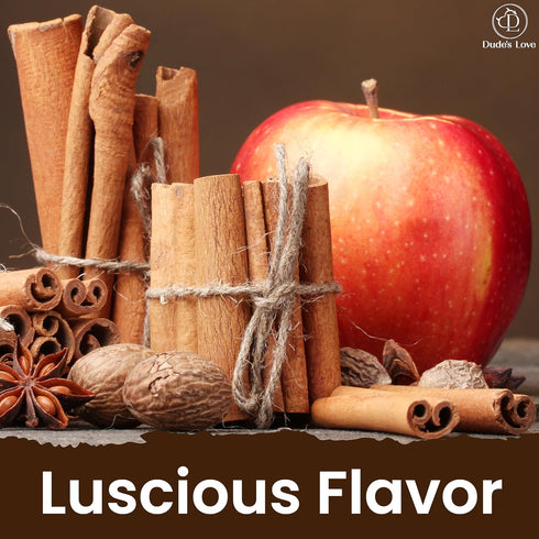 Set Pack 3 1.69 OZ x3 Dude's Love Luscious Flavored Massage Oil - of - Organic - Chocolate, Apple Cinnamon, Mango