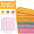 Norme 24 Pcs Mesh Cloth Dishes Dish Washing Net Washing Scrubbers Netted Dish Cloths Sponge for Washing Non Scratch Dish Rags Scourer for Kitchen Fast Drying, 3 Colors