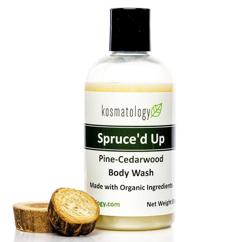Spruce’d Up Organic Body Wash | Moisturizing Cleanse | Infused with Pine, Cedarwood & Cinnamon Essential Oils | 8 fl oz