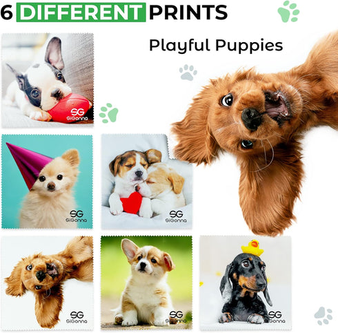 Microfiber Cleaning Cloth for Glasses - Eyeglass Lens Cleaning Cloth for Phone, Screens, Camera Lens (6 pcs)
