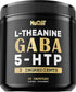 90 Capsules 3in1 GABA Supplements 750mg L-Theanine 200mg & 5-HTP - Equivalent to 1000mg - Support Comfortable Mood,