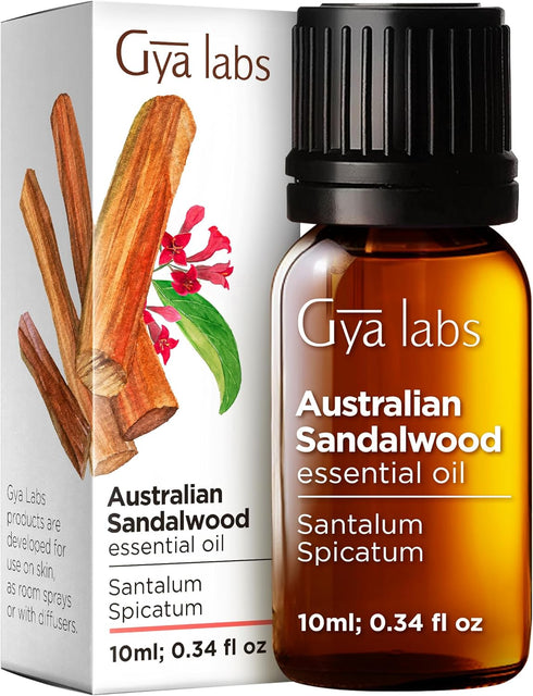 Set Set 2x0.34 oz Yuzu Essential Oil for Diffuser & Australian Sandalwood Essential Oil for Diffuser - Aromatherapy