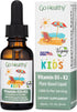 Go Healthy Kids Vitamins D3 K2 (MK-7), Liquid Vegan Drops for Children's Growth & Immune Support, 30 Servings