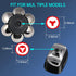 Men's Electric Shaver Replacement Heads, 7 Blades Floating Washable Shaver Replacement Blades for Bald Men (Silvery)