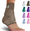 Sleeve Stars Ankle Support for Ligament Damage & Sprained Ankle - Pain Relief Brace for Women & Men (Single/Mocha Brown)