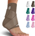 Sleeve Stars Ankle Support for Ligament Damage & Sprained Ankle - Pain Relief Brace for Women & Men (Single/Mocha Brown)