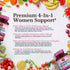 VITALITOWN Women's Probiotics 120 Billion CFUs - 30 Strains with Prebiotics & Digestive Enzymes, Vegan 60 Caps