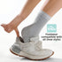 LHKQMYT (Grey,L(ShoeSize41-44)) one Compress Bamboo Foot Ankle Sleeves Neuropathy for Women- Premium Anti-Fatigue