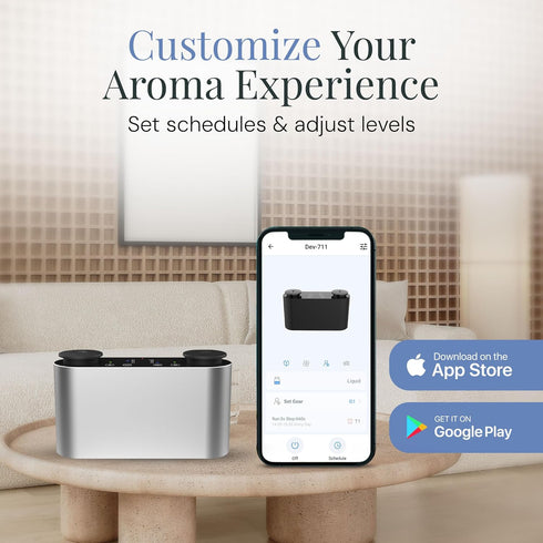 Nozzle, 2x10mL 100 The Mini Duo Smart Scent Air Machine, Waterless Aroma Diffuser with Bluetooth App Control & Dual