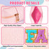 ZAUGONTW 3 Pcs Preppy Patch Makeup Bag Set - Waterproof PU Leather Toiletry Organizer with Nylon Zipper for Women