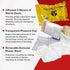 OLAES 4” Flat Modular Trauma Bandage with Pressure Cup, 4" W x 7" L x 2.5" D, Latex-Free