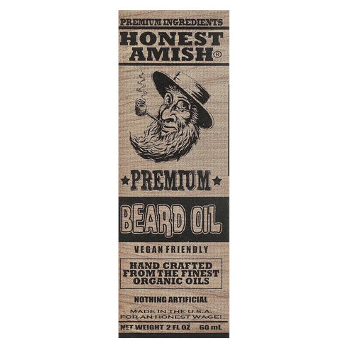 Honest Amish Premium Beard Oil, 2 Ounce