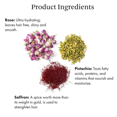 Joon Saffron Hair Elixir, Pistachio + Rose Hair Oil, 1.11 Fl. Oz.