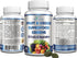 Superfood Greens - 28 Fruits and Vegetables, Natural Antioxidants - 60 Tablets with Alfalfa, Spirulina, Beet Root