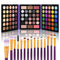 UCANBE 86 Colors Nude Eyeshadow Palette with 15pcs Makeup Brushes Set, Waterproof Colorful Eye Shadow