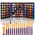 UCANBE 86 Colors Nude Eyeshadow Palette with 15pcs Makeup Brushes Set, Waterproof Colorful Eye Shadow