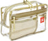 Rough Enough Clear Toiletry Bag for Traveling Women, Large Stiff Makeup Cosmetic Organizer for Travel Size Toiletries